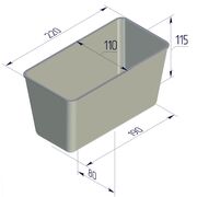 Форма хлебная Спика 7 (220х110х115) прямоугольная
