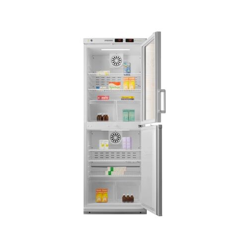 Холодильник фармацевтический двухкамерный ХФД-280 POZIS белый тонир.стекло,металл
